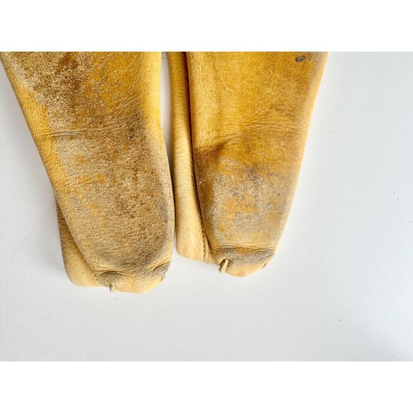 HIDES IN HAND Yellow Moose Leather Single Sole Moccasins, Size 11 - Picture 12 of 14